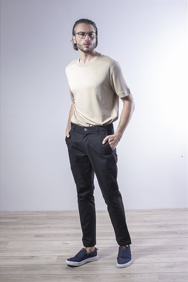 Calça Sarja Slim Texturizada Masculina