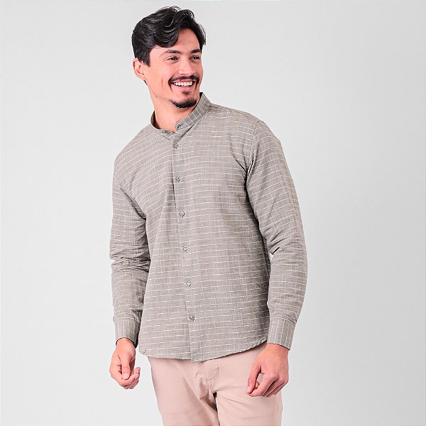 Camisa Manga Longa Algodão Premium Fine Masculina