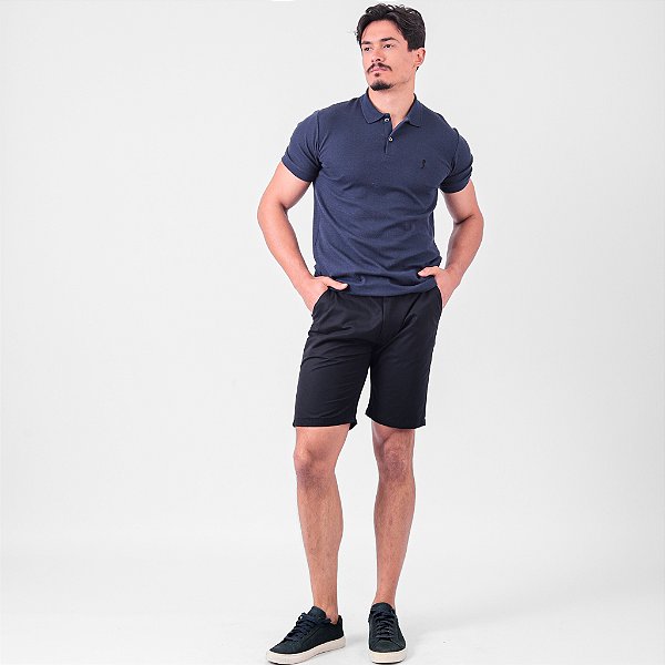 Bermuda Bolso Faca Com Elástico No Cós Masculina