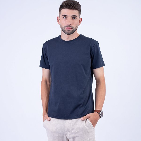 Camiseta Essencial Manga Curta Gola Redonda Masculina