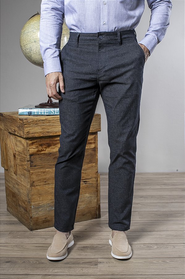 Calça Slim Bolso Faca Rustic Masculina