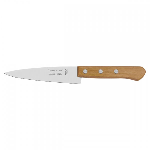 FACA PEIXEIRA DE ACO CARBONO N07 COM CABO DE MADEIRA 30CM