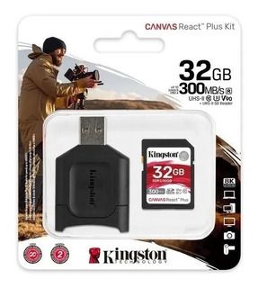 Memória Kingston Sd 32gb 300mbs C/Leitor