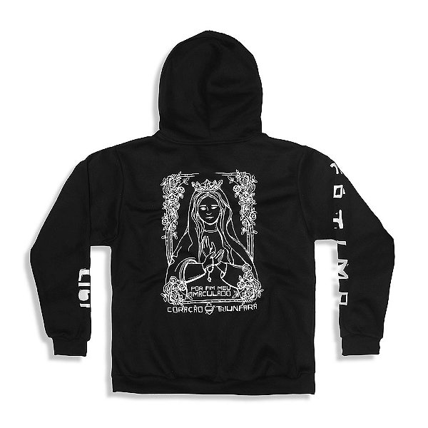 MOLETOM IMACULADO CORAÇÃO - PRETO