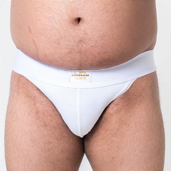 Jockstrap Branca - Malha ou Lycra