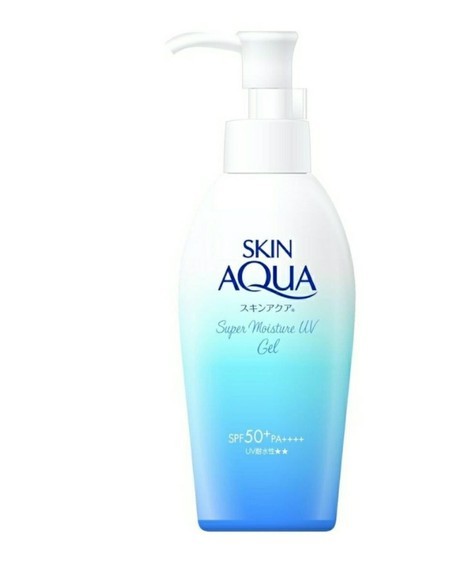 Protetor Solar Skin Aqua UV Super Moisture Gel SPF50+ PA++++ 140g. Corpo e rosto