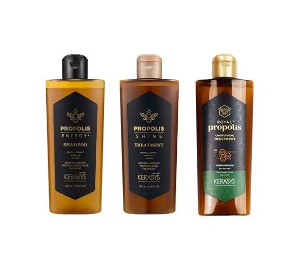Kit Kerasys tratamento - Shampoo + condicionador + condicionador tratamento 180 ml cada