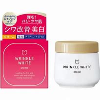Creme hidratante anti rugas e clareador - diurno Wrinkle white Cream Meishoku 50g