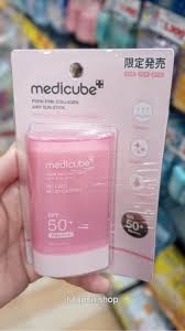 Protetor Solar Medicube PDRN PINK COLLAGEN AIRY SUN STICK SPF 50+PA++++ - 20 g