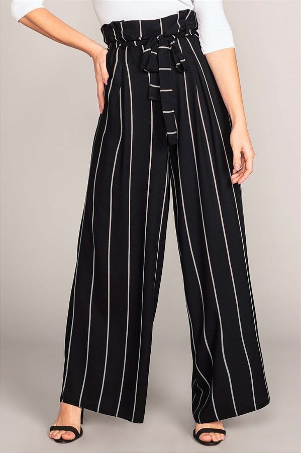 Calças Pantalona Tecido Rayon Twill