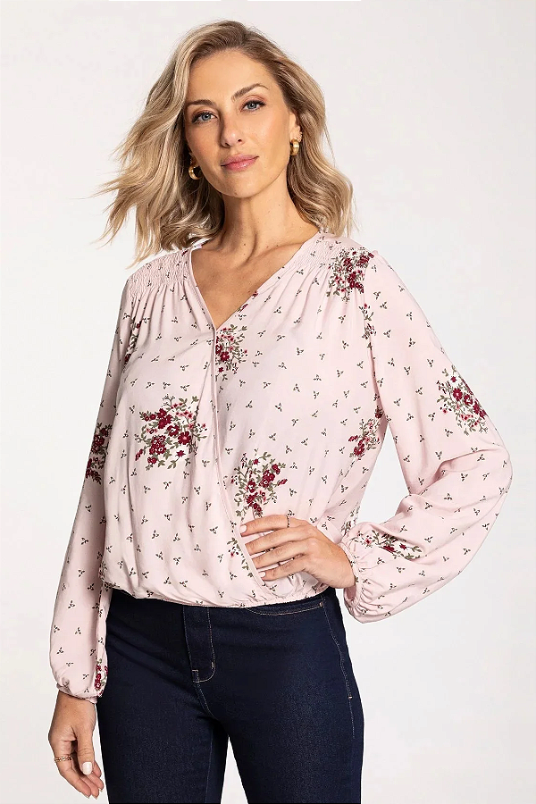 Blusa Cropped Tecido Rayon Bali