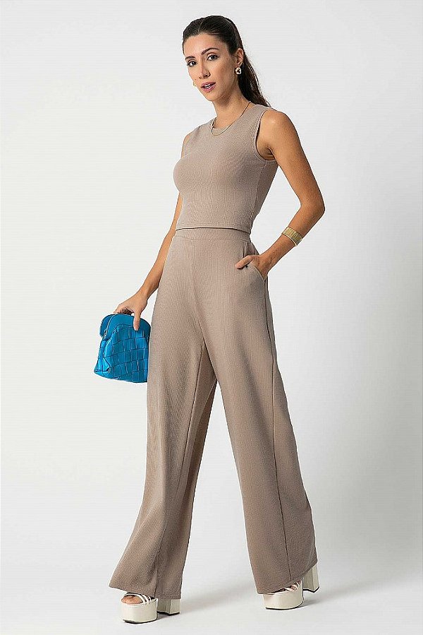 CONJUNTO FEMININO EM CANELADO COMFORT HABANA