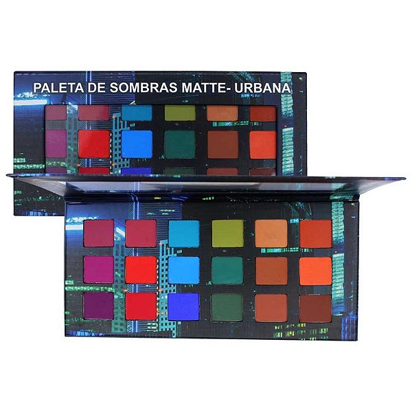 Paleta de Sombras Matte Urbana - Ludurana