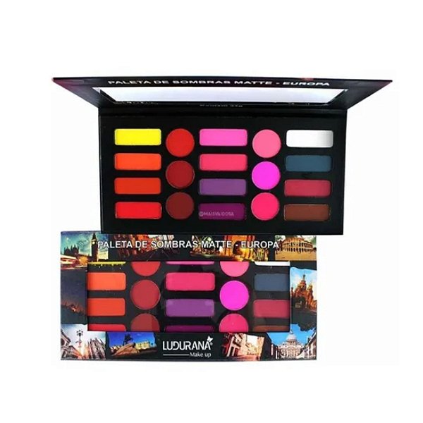 Paleta de Sombras Matte Europa - Ludurana
