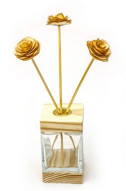 Kit Difusor com Flores em Madeira - 100ml