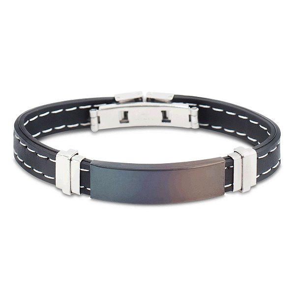 Pulseira de silicone Magnata Black