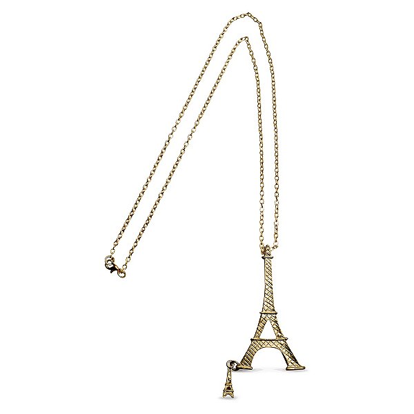 Colar dourado Torre Eiffel
