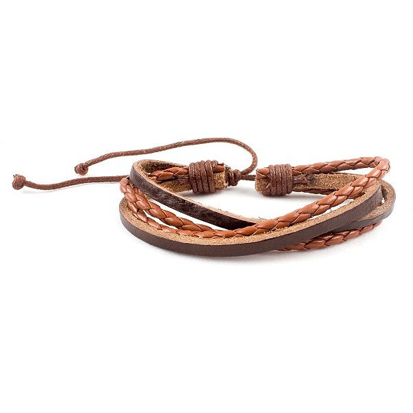 Pulseira de couro Maia