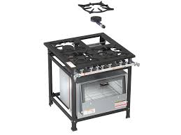 Fogão 04 bocas com forno baixa pressao epoxi