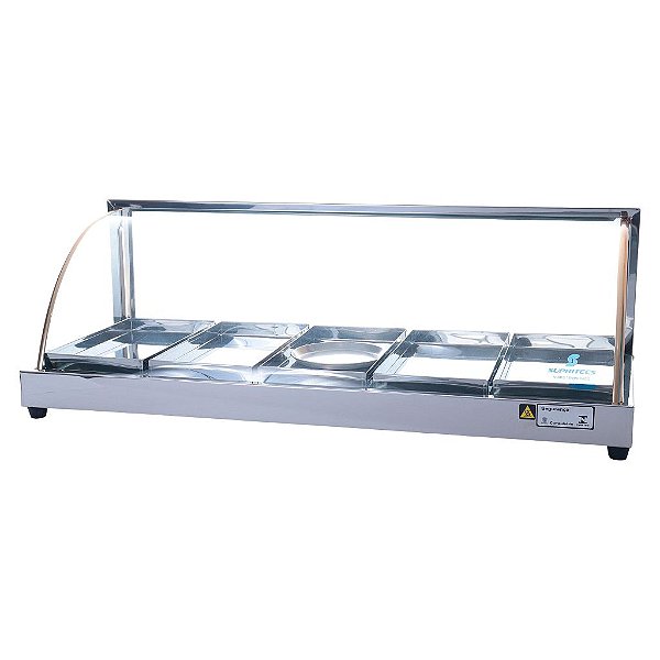 Estufa Simples de 5 bandejas com Vidro Curvo