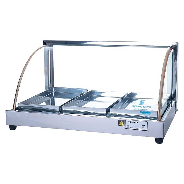 Estufa Simples de 3 bandejas com Vidro Curvo