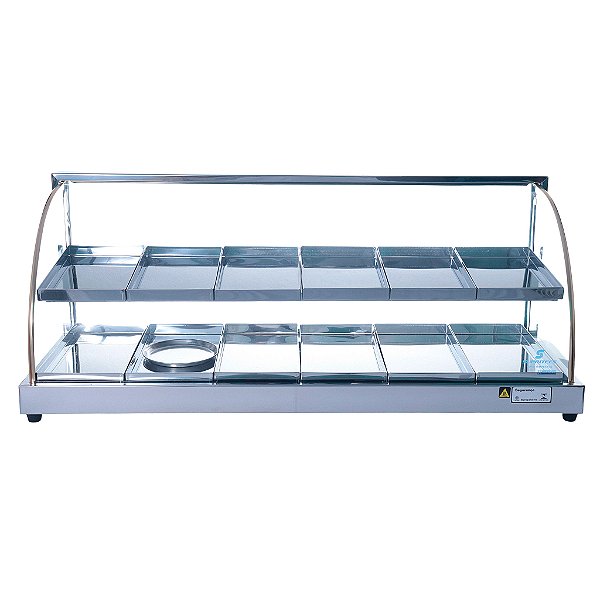 Estufa Simples de 12 bandejas Dupla com Vidro Curvo