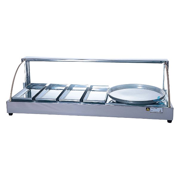 Estufa Elétrica Vidro Curvo 4 Bandejas com 1 Porta Pizza – Linha Luxo