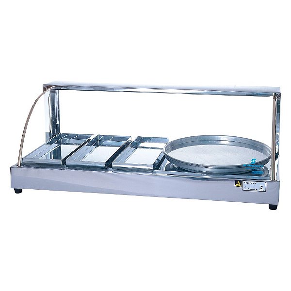 Estufa Elétrica Vidro Curvo 3 Bandejas com 1 Porta Pizza – Linha Luxo