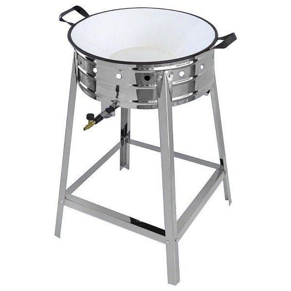 TACHO PASTELEIRO MÉDIO A GÁS INOX