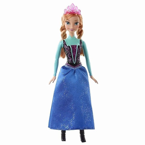 Boneca Anna Disney Frozen Brilhantes - Mattel