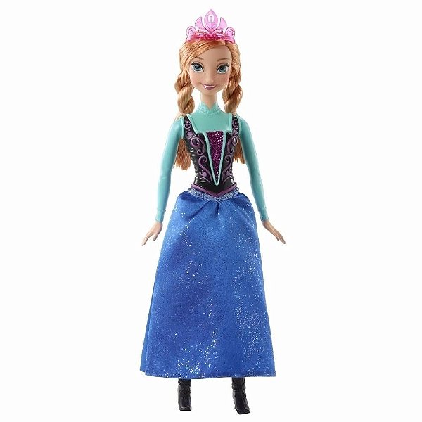 Boneca Anna Disney Frozen Brilhantes - Mattel - A sua Loja de Brinquedos, 10% Off no Boleto ou PIX