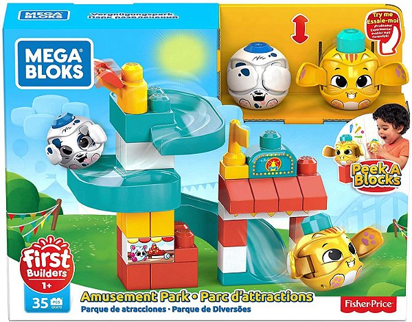 Mega Bloks First Builders Peek a Blocks PQ Diversões - Fischer-Price