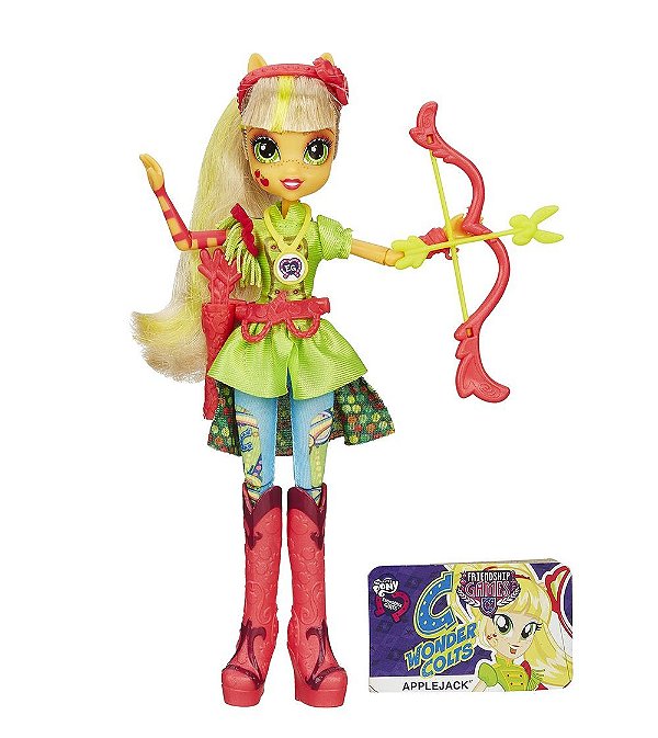 Boneca My Little Pony Equestria Girls Wondercolt Luxo Apple Jack - Hasbro