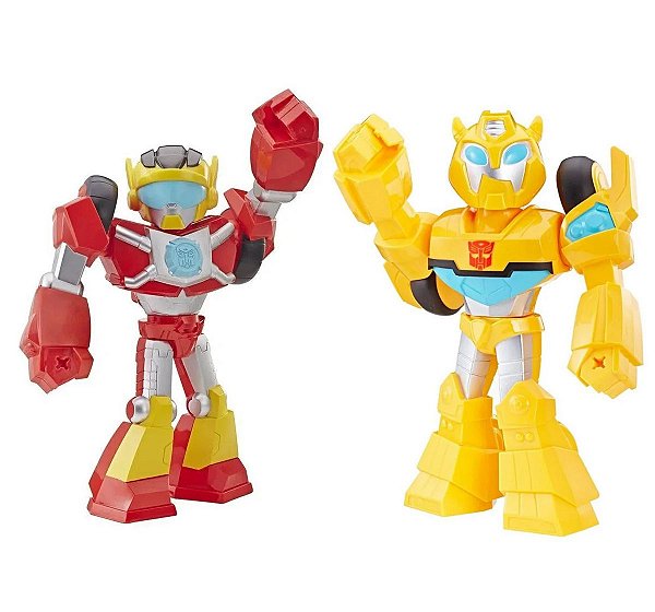 Bonecos Transformers Hot Shot Bumblebee Playskool Mega Mighties - Hasbro