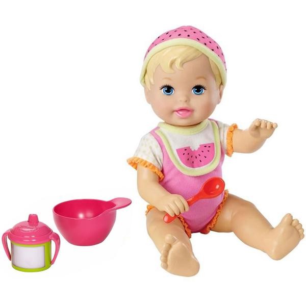 Boneca Little Mommy Momentos do Bebe dar de Comer Melancia - Mattel