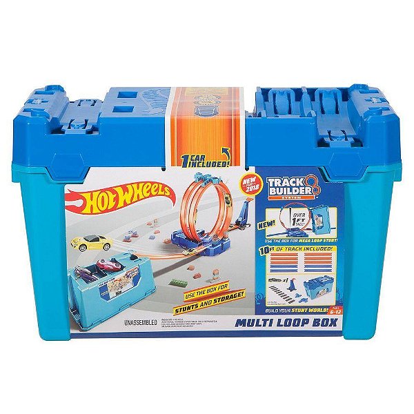 Pista Hot WHeels Caixa Kit de Loopings Track & Builder - Mattel