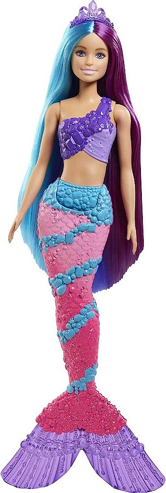 Boneca com Acessórios - Barbie Dreamtopia - Sereia Penteados