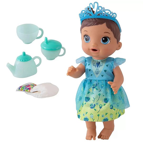 Boneca Baby Alive Bebê Chá de Princesa Morena - Hasbro