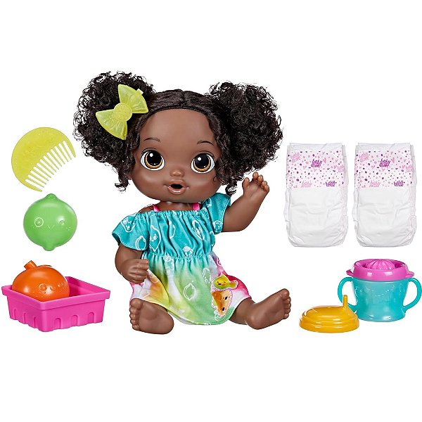 Boneca Baby Alive Hora do Suco Negra - Hasbro