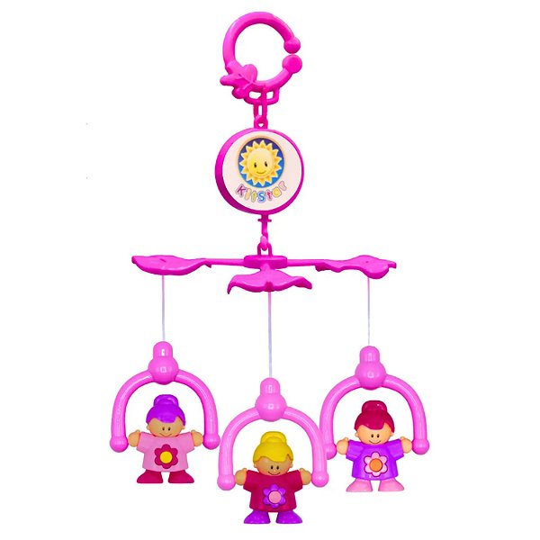 Móbile Musical Bonequinha 2 em 1 para Berço e Carrinho - Kitstar