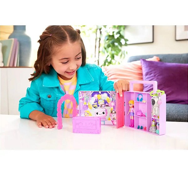 Playset Polly Pocket Festa Discoteca Fashion Reveal - Mattel