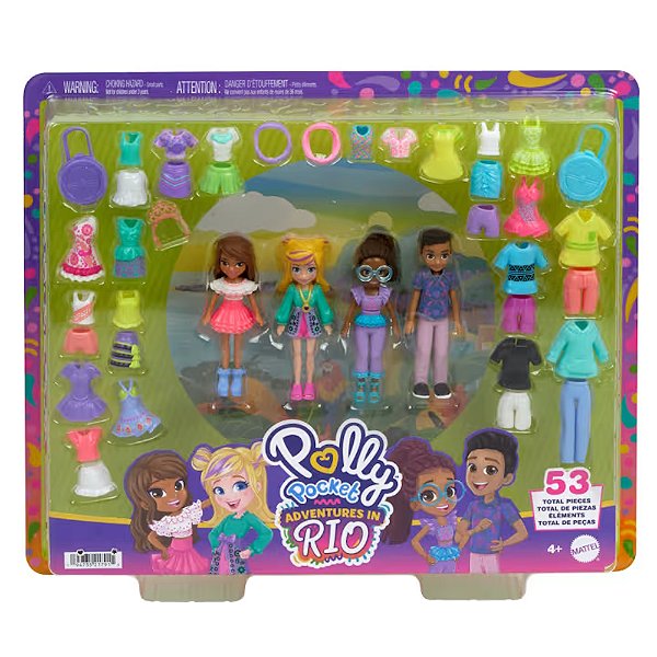 Boneca Polly Pocket Conjunto Aventuras no Rio - Mattel