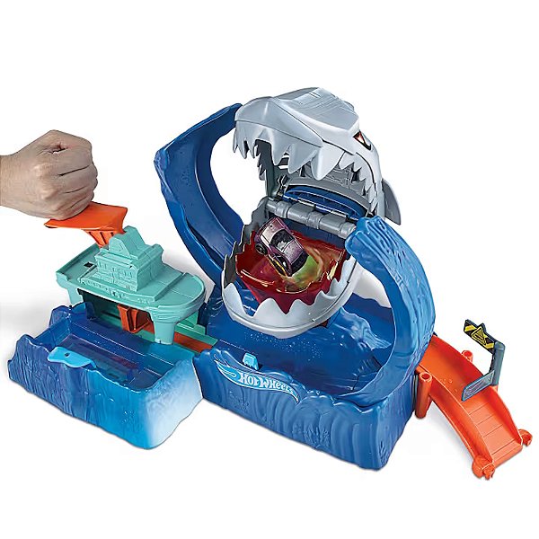 Pista Hot Wheels City Robô Tubarão - Mattel