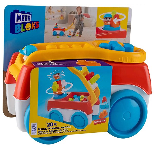 Blocos de Montar Core Mega Bloks Vagão Giratório - Mattel