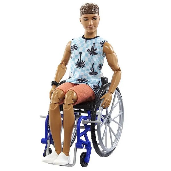 Boneco Ken Fashionista com Cadeira de Rodas - Mattel