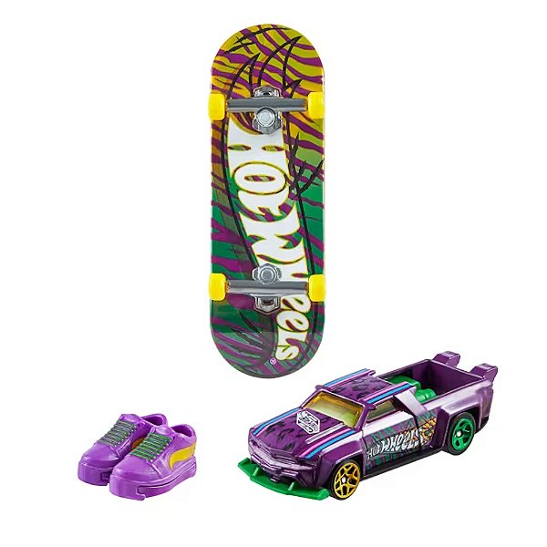 Hot Wheels Skateboard FELINE RISKY™ + SOLID MUSCLE™ Diecast