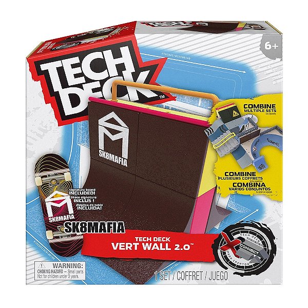 Pista Vert Wall 2.0 + Skate De Dedo Sk8Mafia Tech Deck - Sunny