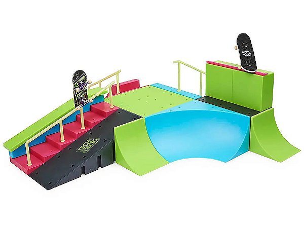 Tech Deck Mega Rampa Skate de Dedo - X Connect Neon - Sunny