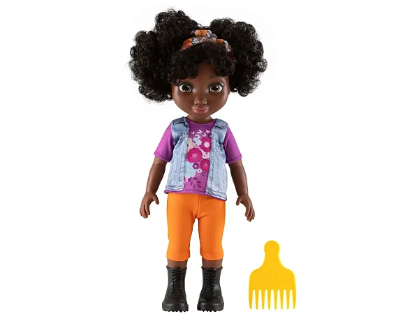 Boneca Zuri Cabelos Cacheados com Pente - Baby Brink