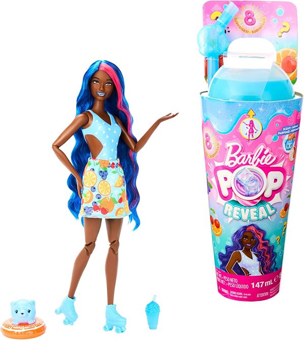 Boneca Barbie Pop Reveal Frutas 8 Surpresas Ponche de Frutas - Mattel
